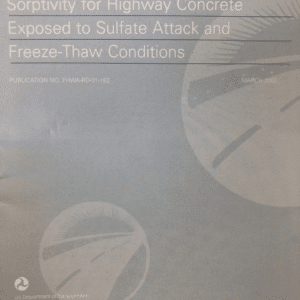 Service Life Prediction Based on Soptivity for Highway Concrete Exposed to Sulfate Attack and Freez Thaw Conditions [PUB]