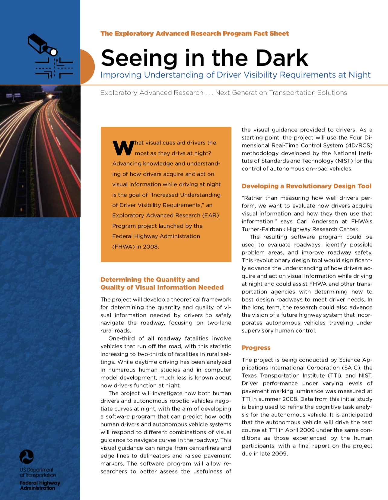 Seeing in the Dark: Improving Understanding of Driver Visibility Requirements at Night [PUB]