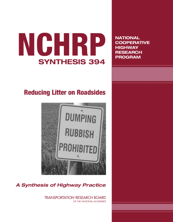 NCHRP Synthesis 394: Reducing Litter on Roadsides [PUB]
